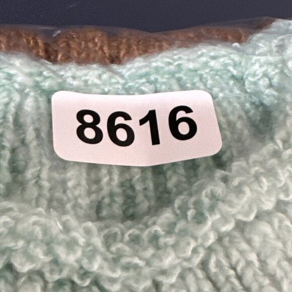 BDG Cropped Mock Neck Chunky Rib Sweater Women's S Gold Blue NWT - Picture 13 of 14